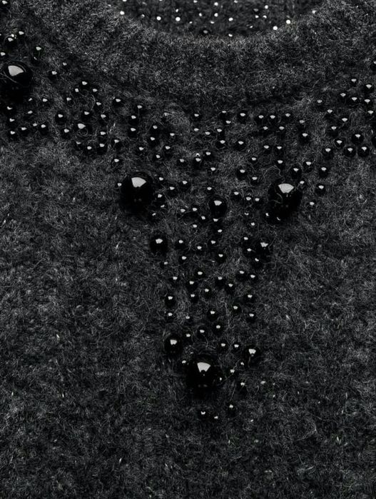 Светр з перлинами Zara, S