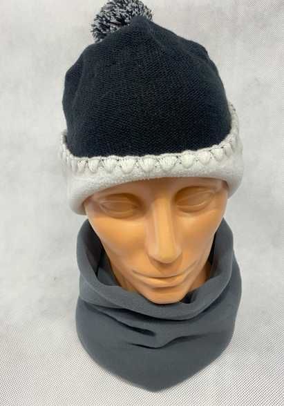 Czapka damska zimowa na polarku , Czarny roz.S/M -55cm.