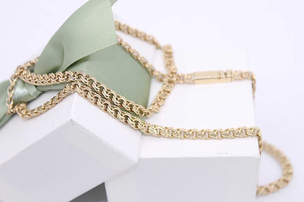 Złoty łańcuch p.585/23,40g - splot Garibaldi