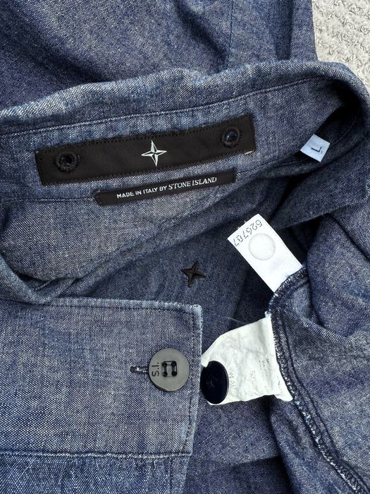 Stone Island Vntg Denim Made in Italy by Classic Shirt Size:Л сорочка