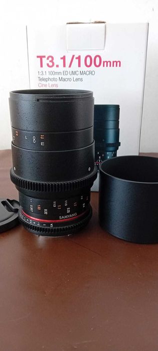 Samyang 100mm T3.1 Macro VDSLR para Canon