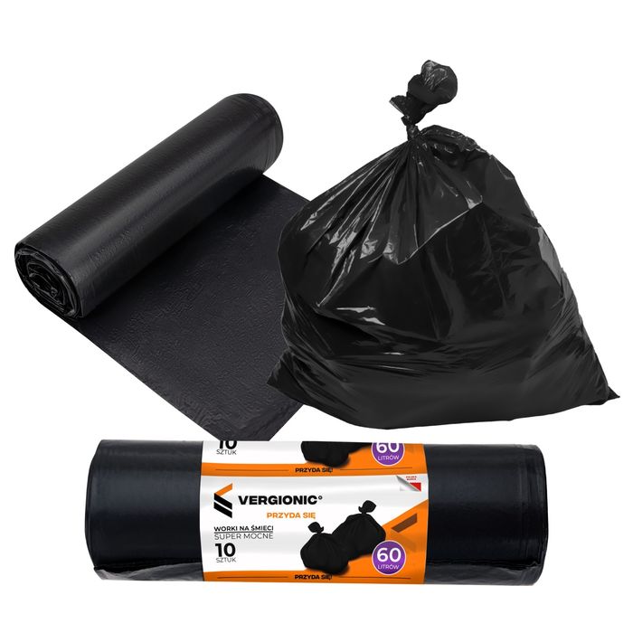 Worki na śmieci czarne super mocne