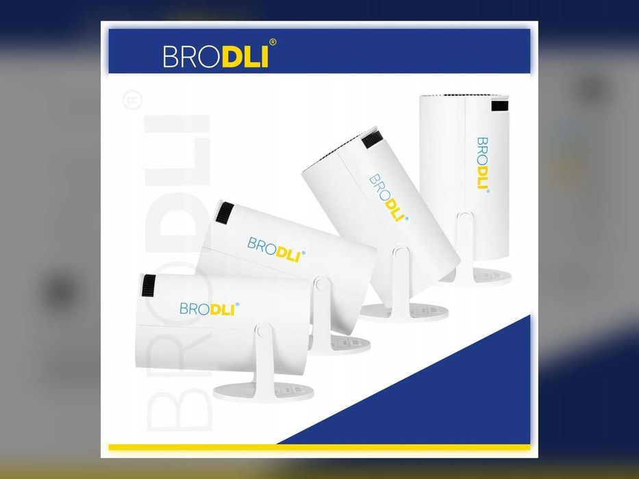 Nowy Projektor LED PJ 6000 PRO Android 11 Wi-Fi Bluetooth Do 200 Cali