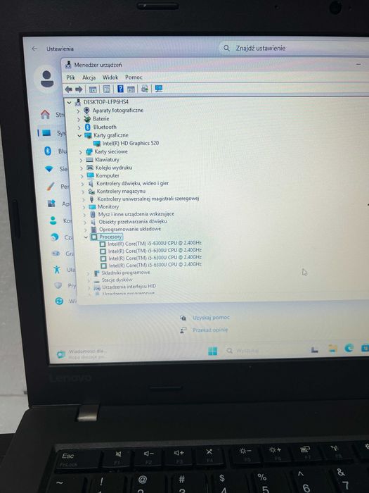 Laptop Lenovo L470 i5 SSD 14" Win11