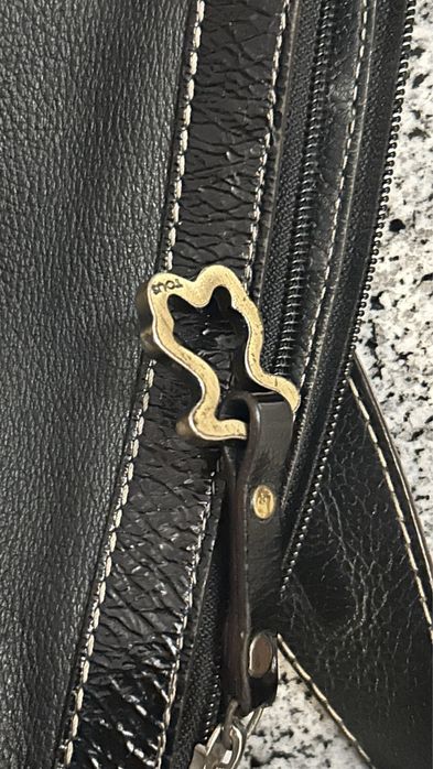 TOUS bolsa mala em pele carteira