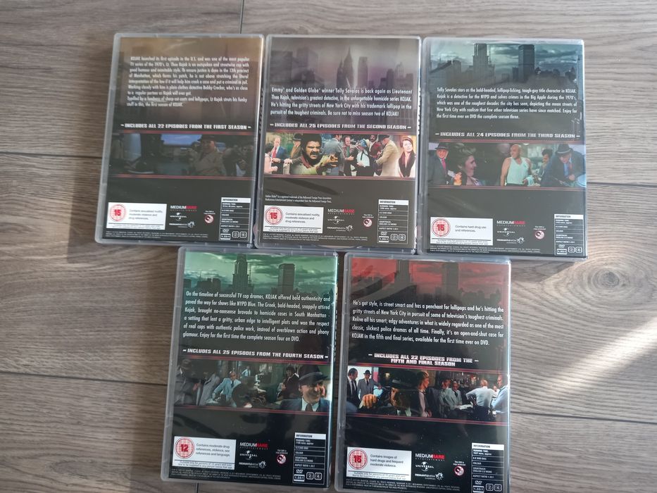 Kojak serial 5 sezonów dvd