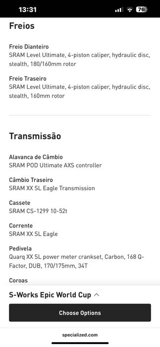 Bicicleta Specialized