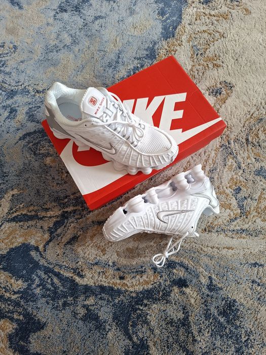 Buty Nike Shox TL White Metallic Silver r.38.5