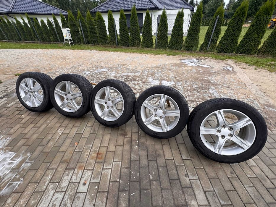 Felgi aluminiowe 17 z oponami 225/55 R17 komplet 4 szt. + koło zapasowe