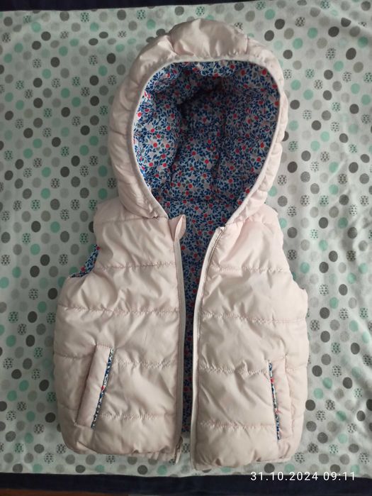 Kamizelka bezrękawnik OBAIBI 6 miesięcy dwustronny 68