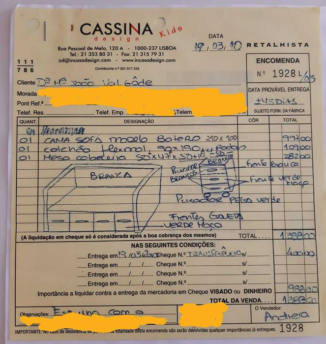 Cama e mesa de cabeceira criança / jovem CassinaKids