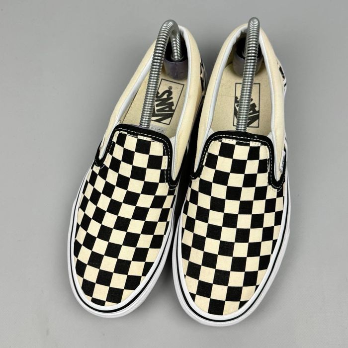 Vans Slip On Check кеди кросівки кеды кроссовки обувь взуття черевики для міста класичні повсякденне універсальні ванс олд скул сліпони клетка