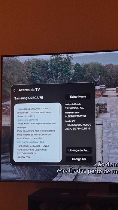 TV SAMSUNG QLED75, na garantia, com fatura  (189 cm - 4K Ultra HD - Smart TV)