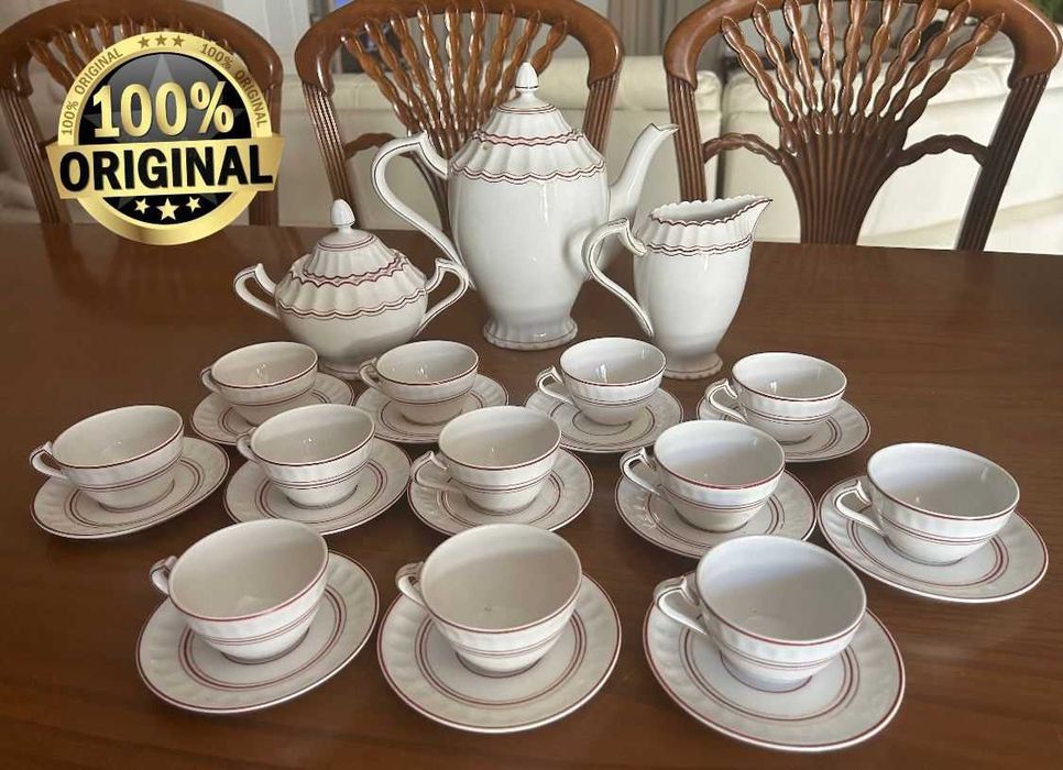 Jogo de café em porcelana Portuguesa antiga