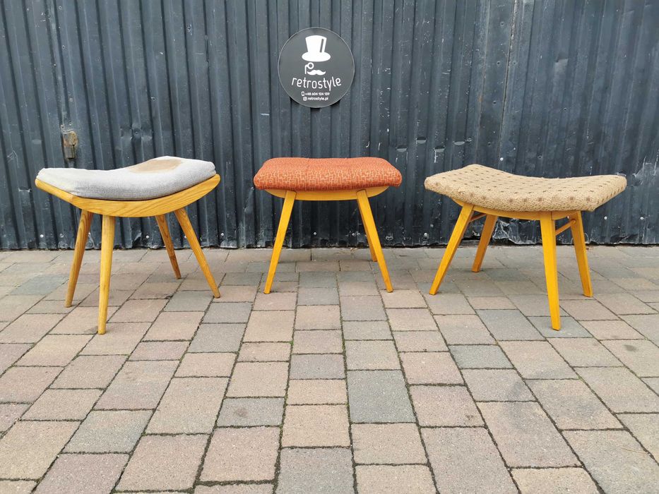Taborecik, taboret, podnóżek Czechosłowacja '60 Design, Retro
