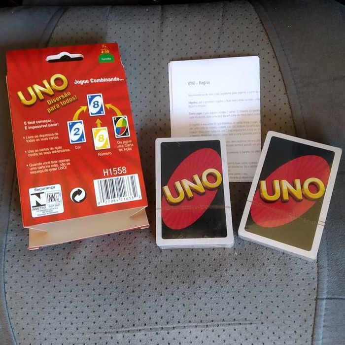 Jogo de Cartas UNO e DOS Novos