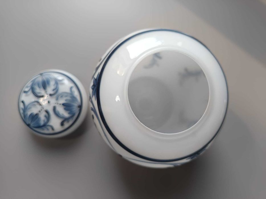 Jarra Decorativa em Vidro Pintado à Mão – Estilo Clássico Europeu