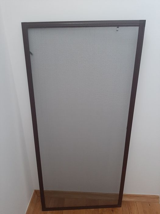Moskitiera okienna ramowa 60 x 129,5 cm, brązowa