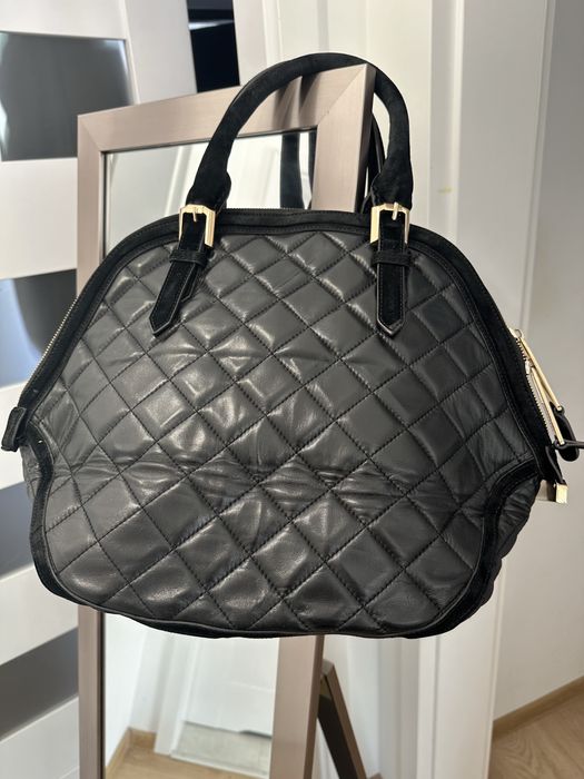 Torba do reki burberry czarna pikowana