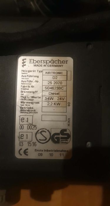 Webasto ogrzewanie postojowe