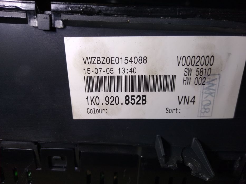 Licznik VW Golf V 1.9tdi 2.0tdi oryginał Europa