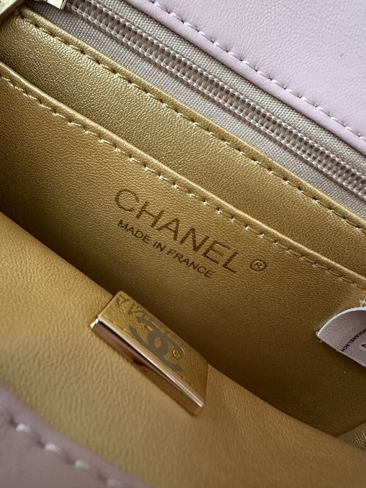 Сумка Chanel Mini Classic Single Flap in Pink/Gold