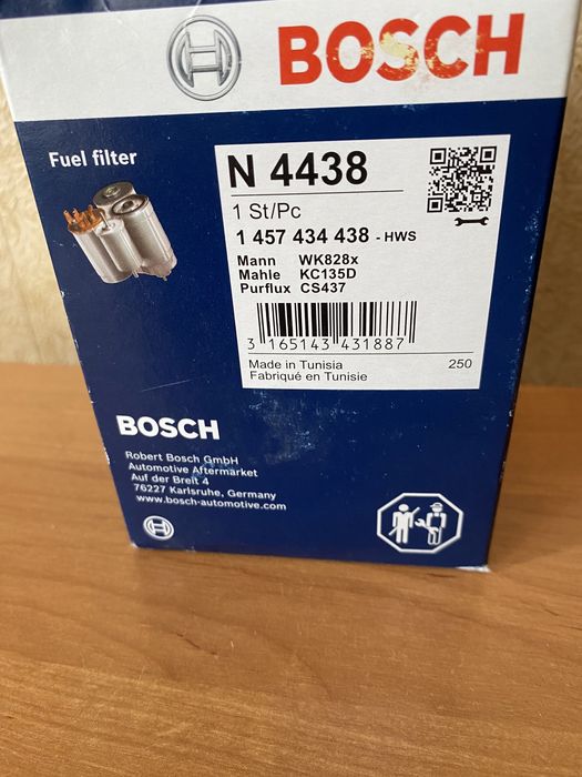 Продам топливный фильтр Bosch N 4438