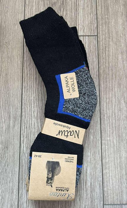 Skarpety męskie wełniane z alpaki 3 pary 30 zł