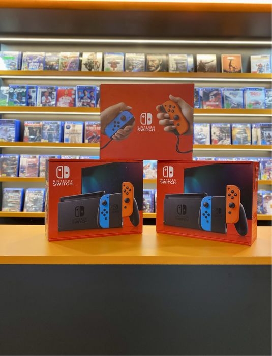Портативна ігрова приставка NINTENDO Switch Fat 32gb Blue Red НОВА: 11 ...