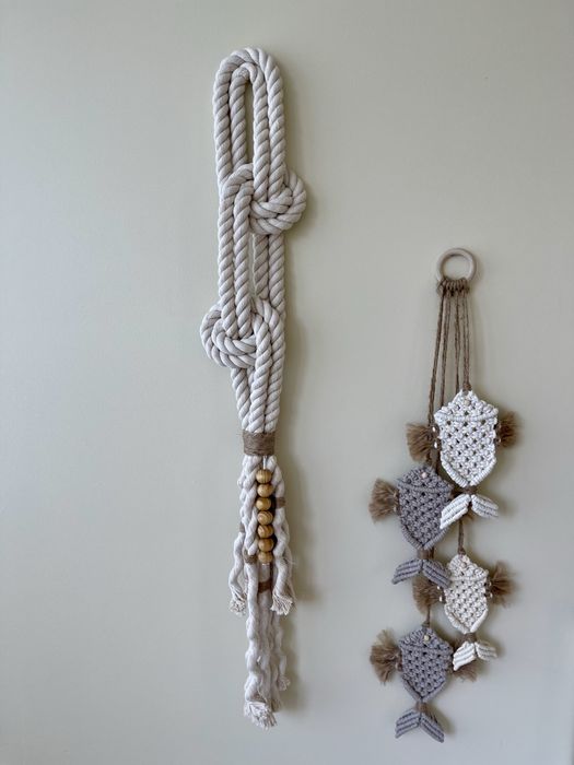 Adornos em macrame