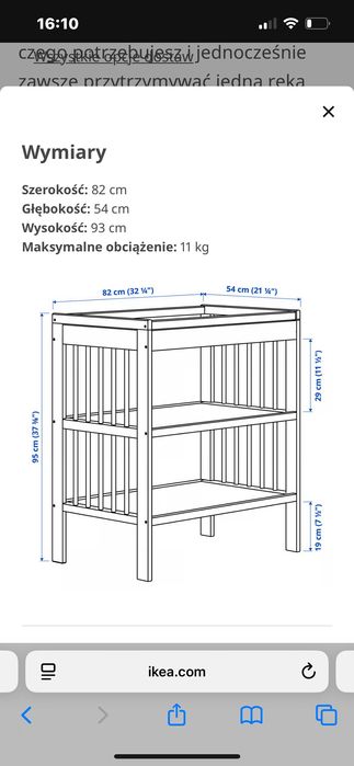 Używany Przewijak IKEA