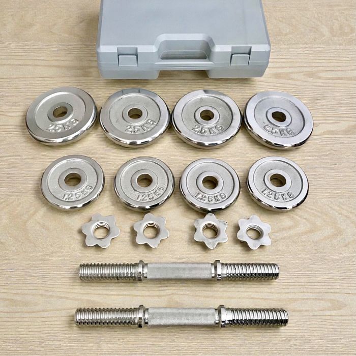 FitLogic, набор хромированных гантелей/набір хромованих гантелей, США