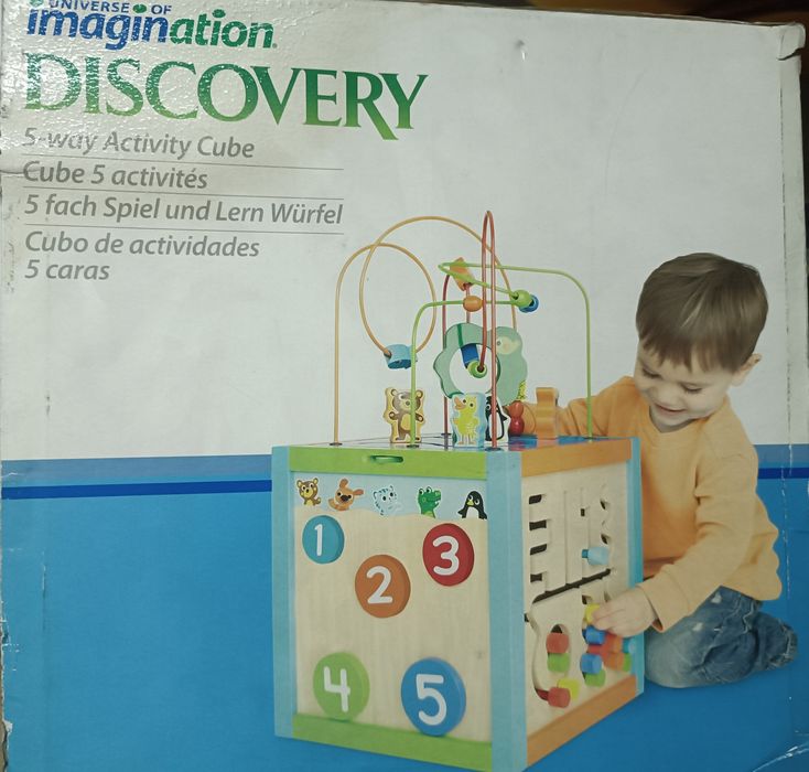 Cubo de atividades com 5 faces, "Imagination Discovery"