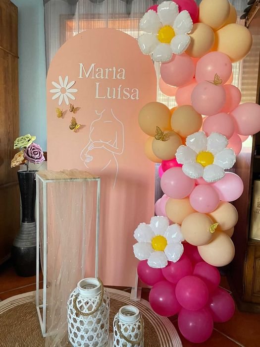 Decoração com arcos de balões  Eventos festas aniversários comunhões