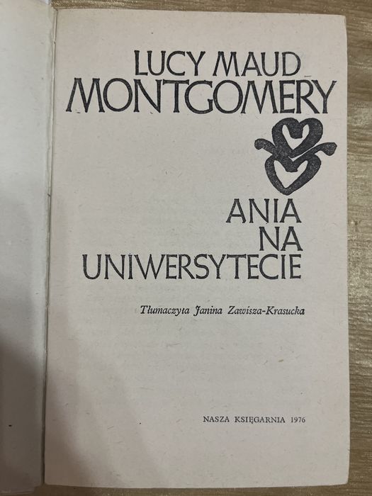 Lucy Maud Montgomery Ania na uniwersytecie