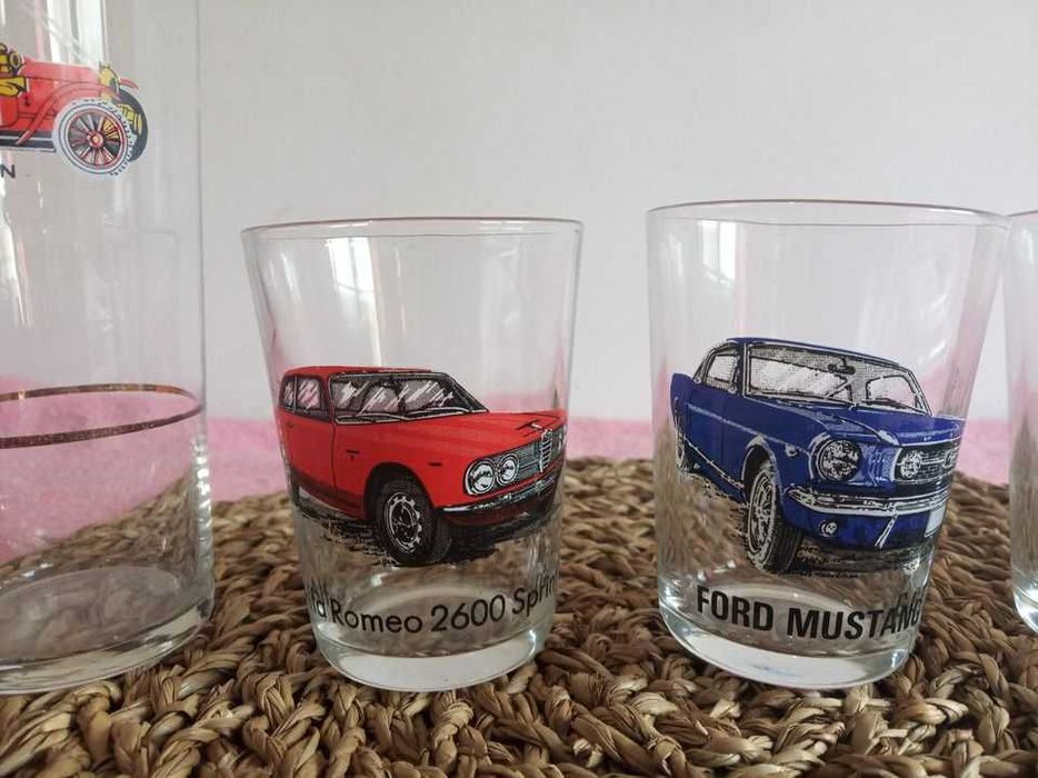 Conjunto de Copos Coleção de Carros Vintage