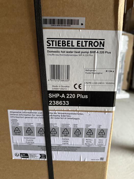 STIEBEL ELTRON SHP-A 220 Plus – pompa ciepła do CWU 220L A+ NOWA
