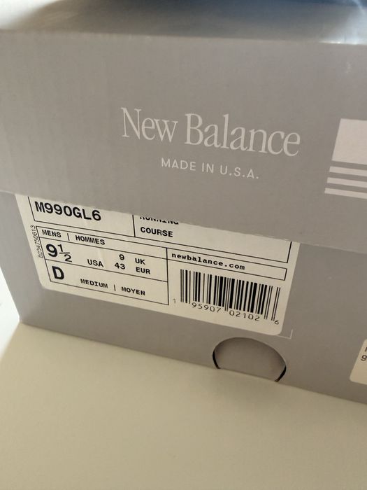 New Balance 990v6 Made in USA M990GL6 | Tamanho 43 | Como Novas | Caixa Original