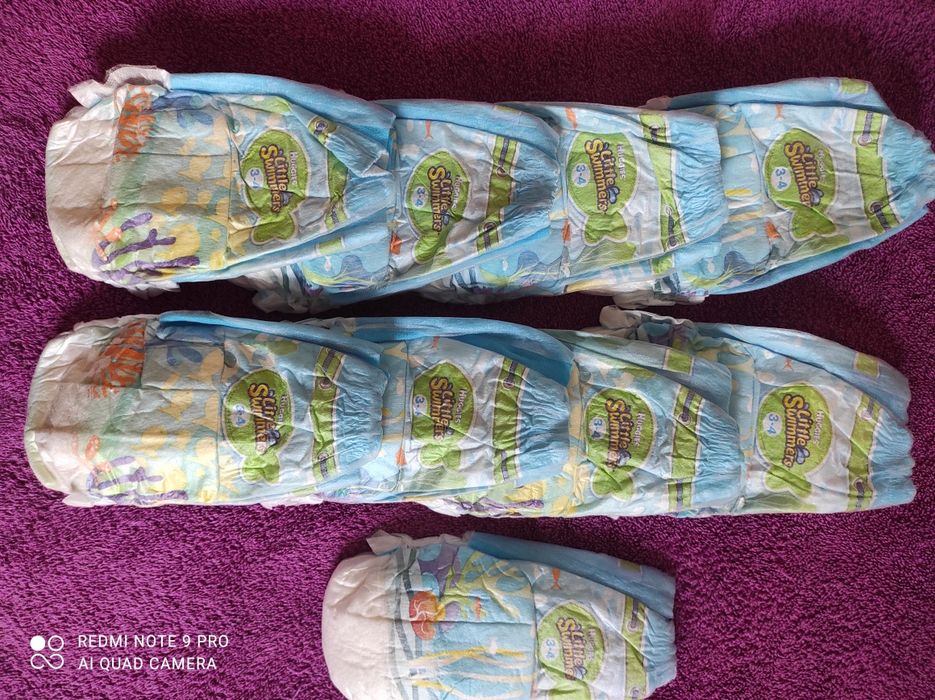 Підгузки дитячі для басейну 3-4, 7-15 кг