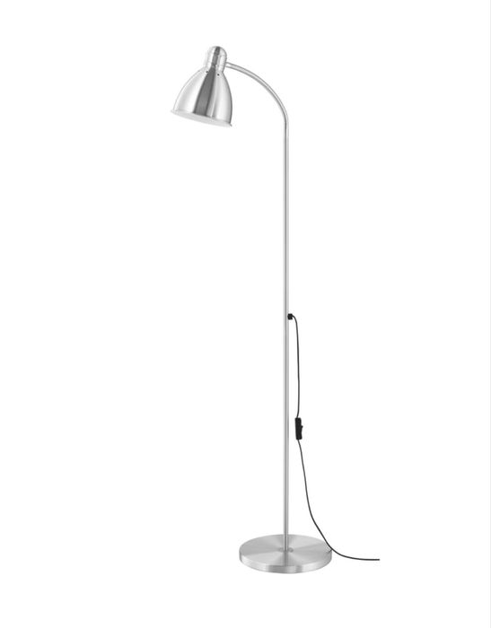 2sztuki Lampa podlogowa ikea lersta srebrna stal