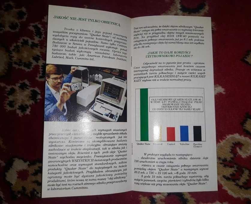 Broszura olej Quaker State