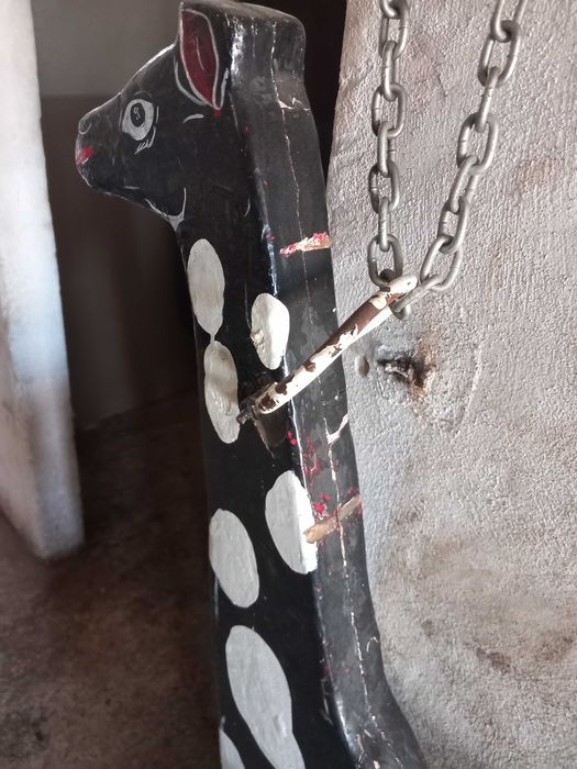 Antique Carousel Giraffe, Lisbon Carnival Ride, wood, charming antique