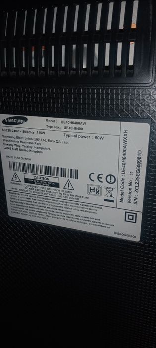 Samsung ue40h6400aw