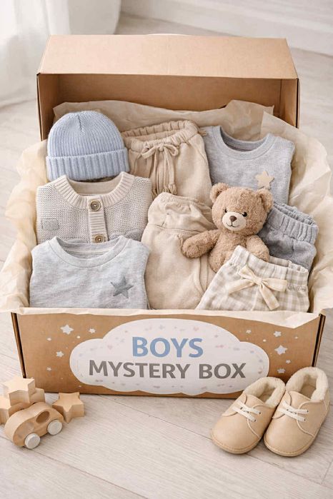 Mystery box paczka ubrań 10 sztuk dla chłopca 80 86