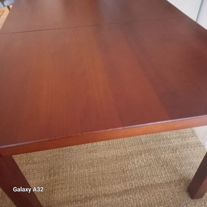Mesa jantar retangular madeira maciça