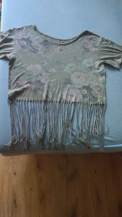 T-shirt damski khaki