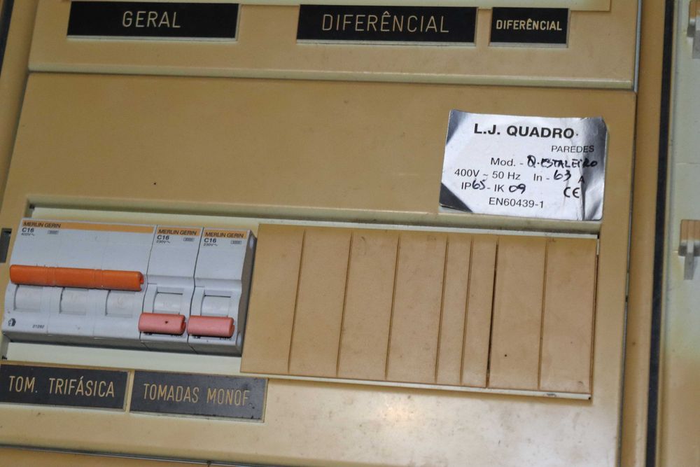 Quadro elétrico para obra