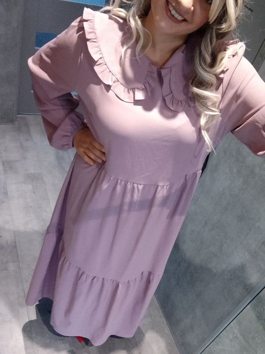 Długa sukienka rozmiar 46 XXXL Tavin