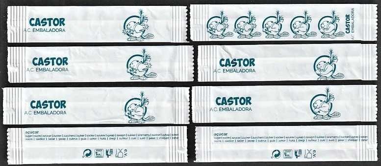 Pacotes de Açúcar - A.c. 2023. Série Castores, Azul