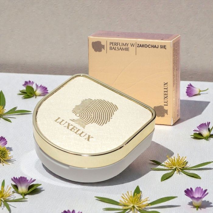 Złote perfumy feromony w balsamie Luxelux